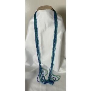 Lovely Plastic Beaded Multi-Strand Necklace